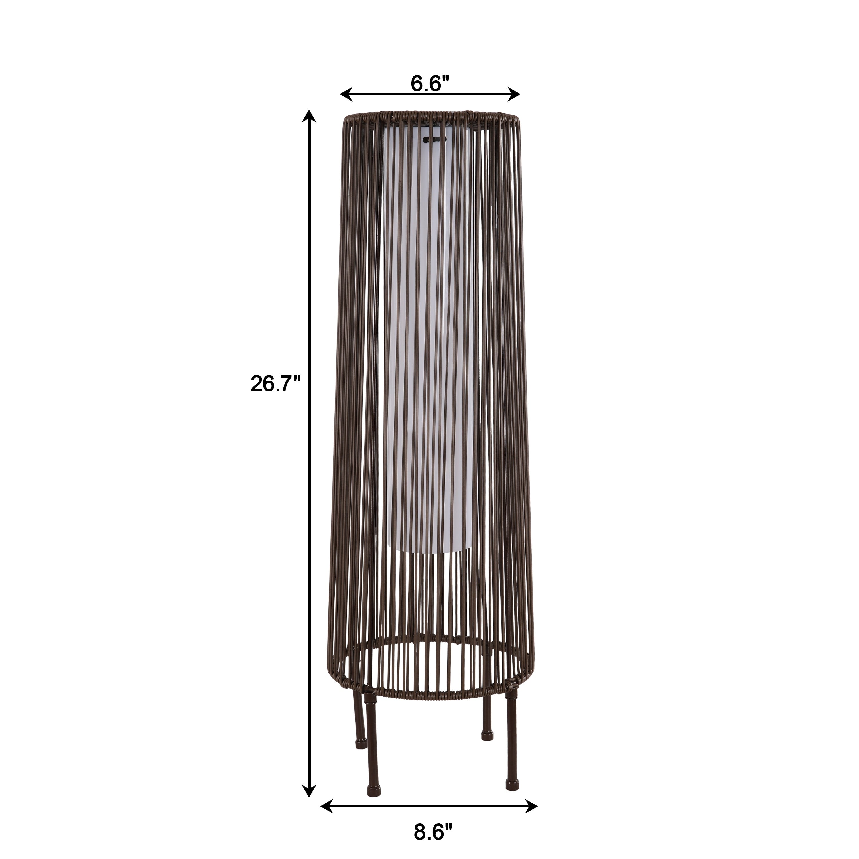 2 Pack Outdoor Solar Light Floor Lamps