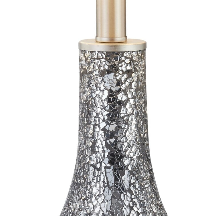 25.25 Glass Table Lamp Set with USB (Set of 2)