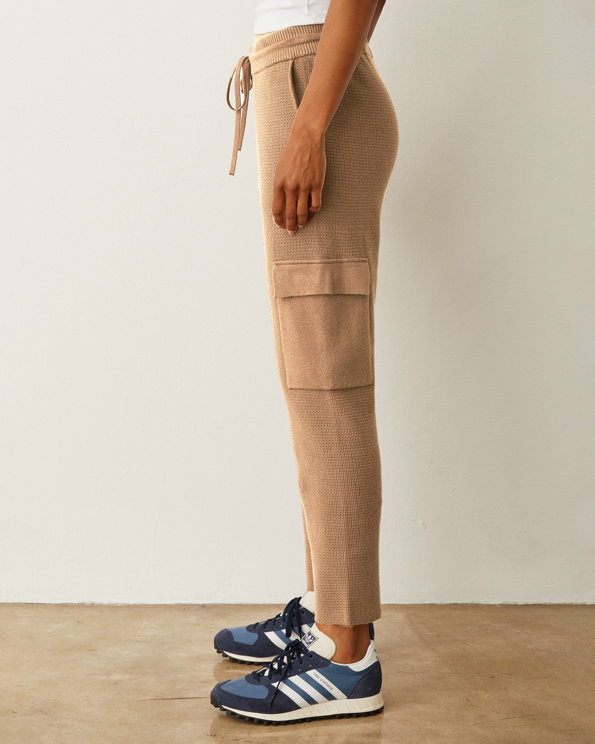 Soft Knit Waffle Cargo Jogger
