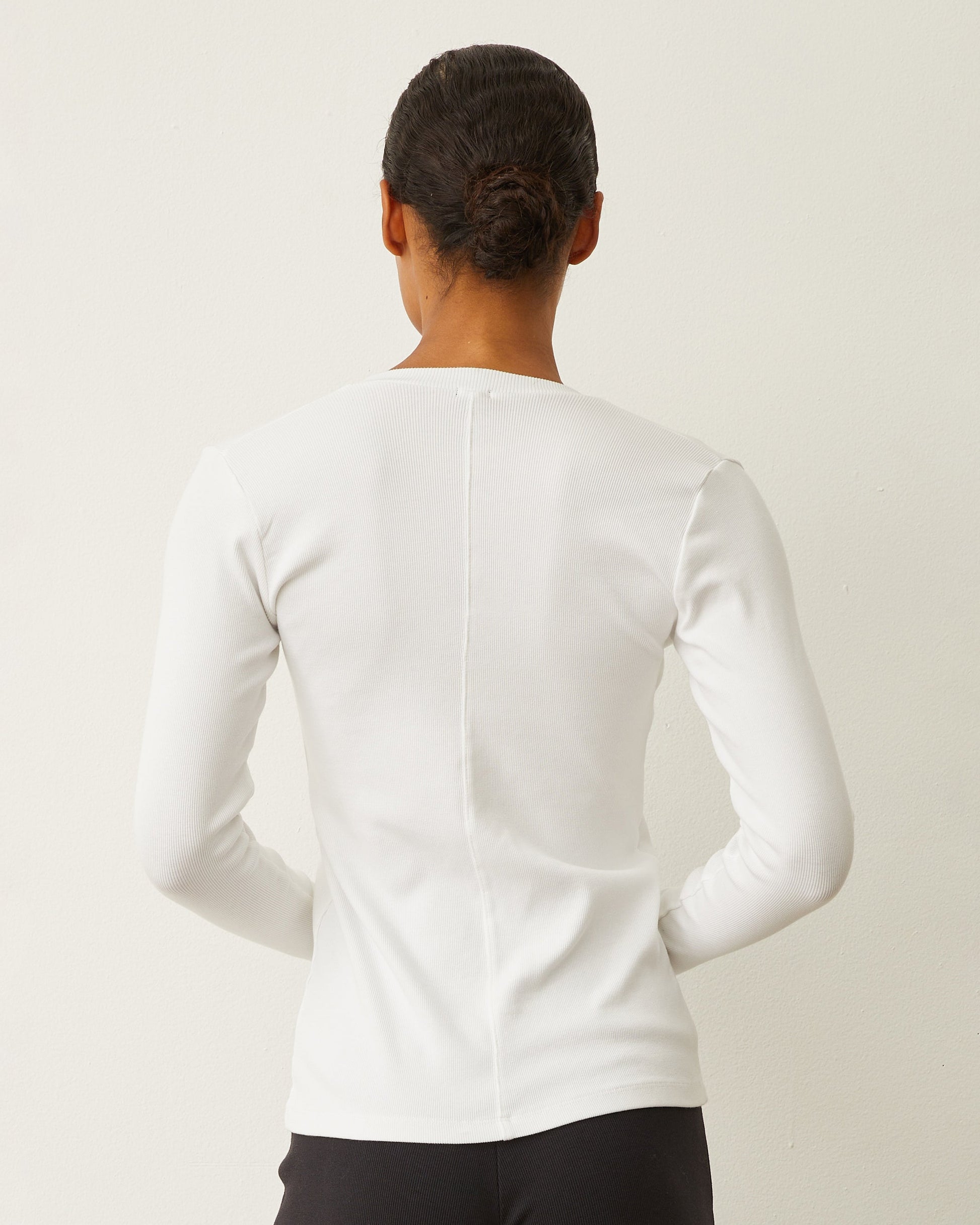Supimaluxe Rib Long Sleeve V Neck Set