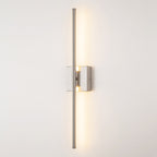 1-Light Black/ Gold/ Nickel Modern Long Linear Strip Wall Sconce Dimmable LED Bathroom Vanity Light