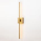 1-Light Black/ Gold/ Nickel Modern Long Linear Strip Wall Sconce Dimmable LED Bathroom Vanity Light