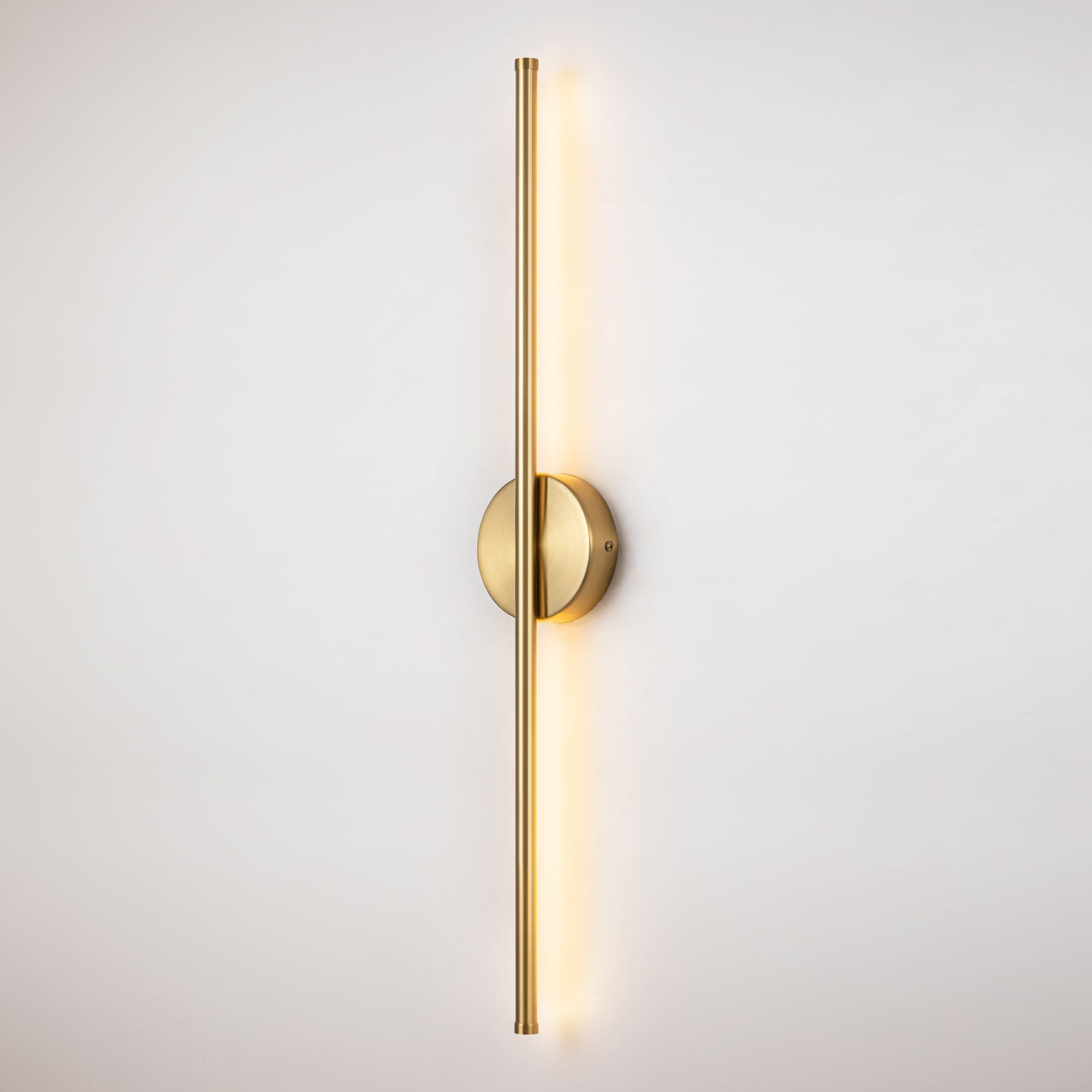 1-Light Black/ Gold/ Nickel Modern Long Linear Strip Wall Sconce Dimmable LED Bathroom Vanity Light