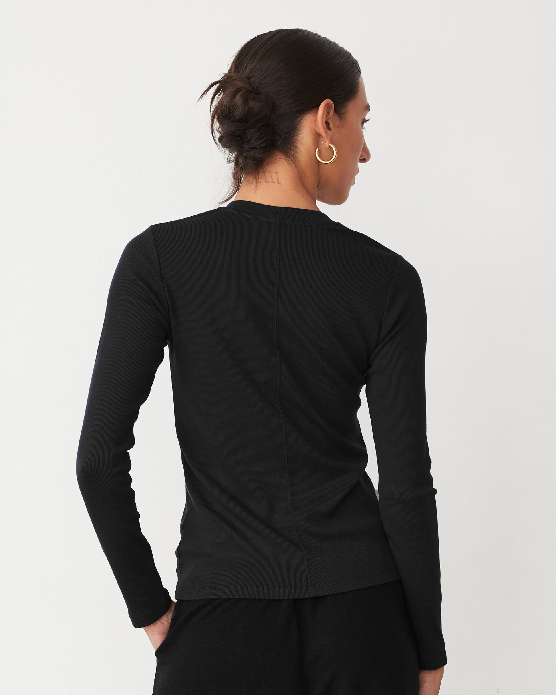Supimaluxe Rib Long Sleeve Crew