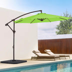 10ft Steel Crank Lift Hanging Offset Cantilever Umbrella