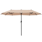 MAISON ARTS 13ft Double -Sided Patio Umbrella Extra Large with Crank