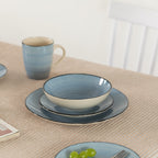 Dinewares Spin Wash Dinnerware Dish Set, Mugs, Salad and Dinner Plates and Bowls Sets, High Quality Dishes