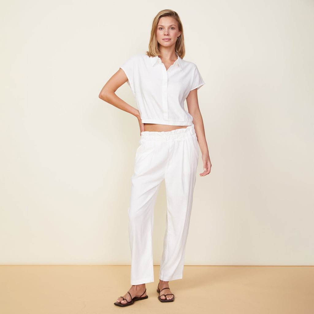 Stretch Linen Short Sleeve