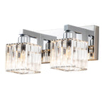 2/3/4/5 Light Bathroom Vanity Light Wall Sconce with Crystal Shade