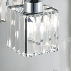 2/3/4/5 Light Bathroom Vanity Light Wall Sconce with Crystal Shade