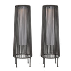 2 Pack Outdoor Solar Light Floor Lamps