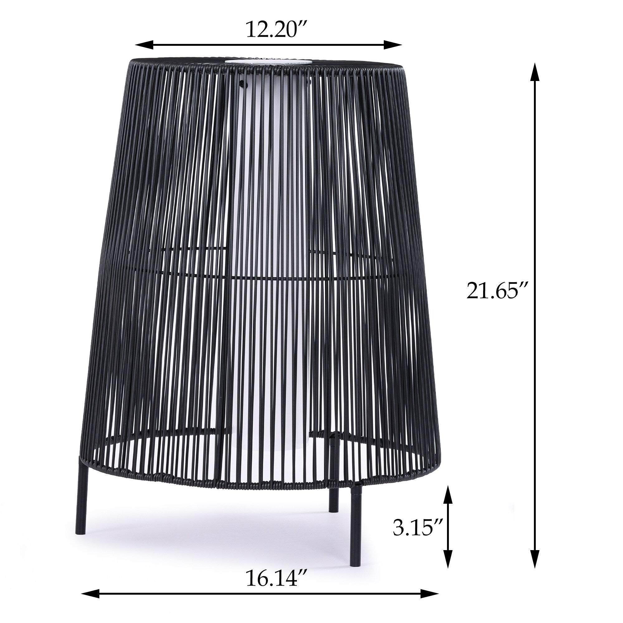 2 Pack Outdoor Solar Light Floor Lamps