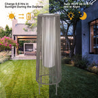 2 Pack Outdoor Solar Light Floor Lamps