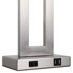 22 Gray USB Table Lamp Set With Touch Control