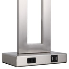 22 Gray USB Table Lamp Set With Touch Control