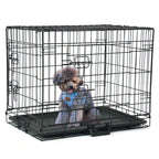 24 to 48 Pet Kennel Cat Dog Folding Steel Crate Animal Playpen Wire Metal