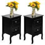 Country Style Two-Drawer Nightstand- Set of 2
