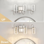 3/4/5/6 Light Brushed Nickel Bathroom Light Fixtures