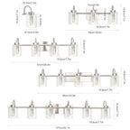 3/4/5/6 Light Brushed Nickel Bathroom Light Fixtures