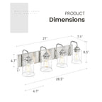 3/4/5/6-Light Modern Vanity Lights Over Mirror for Bathroom