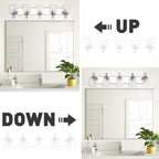 3/4/5/6-Light Modern Vanity Lights Over Mirror for Bathroom