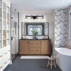 3/4/5-Light Modern Dimmable Crystal Bathroom Vanity Lights Fixtures Over Mirror