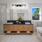 3/4/5-Light Modern Dimmable Crystal Bathroom Vanity Lights Fixtures Over Mirror