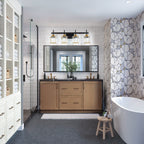 3/4/5-Light Modern Dimmable Crystal Bathroom Vanity Lights Fixtures Over Mirror