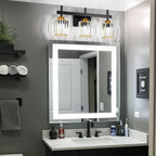 3/4/5-Light Modern Dimmable Crystal Bathroom Vanity Lights Fixtures Over Mirror