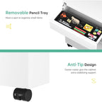 3 Drawer Metal Locking File Cabinet for Home Office, Rolling Cabinet Fully Assembled