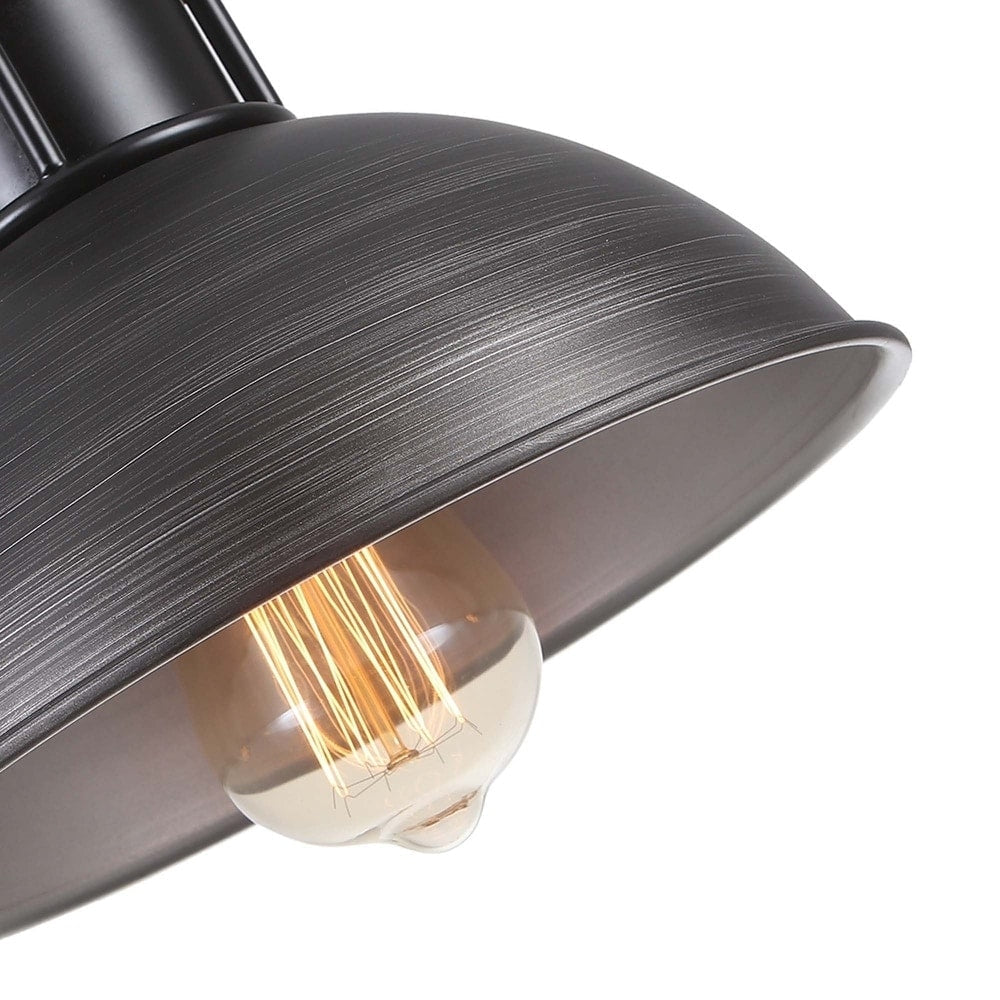 3-Light Farmhouse Retro Metal Linear Dome Pendant Light/Kitchen Island Lights