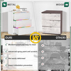 3 Drawer Metal Locking File Cabinet for Home Office, Rolling Cabinet Fully Assembled