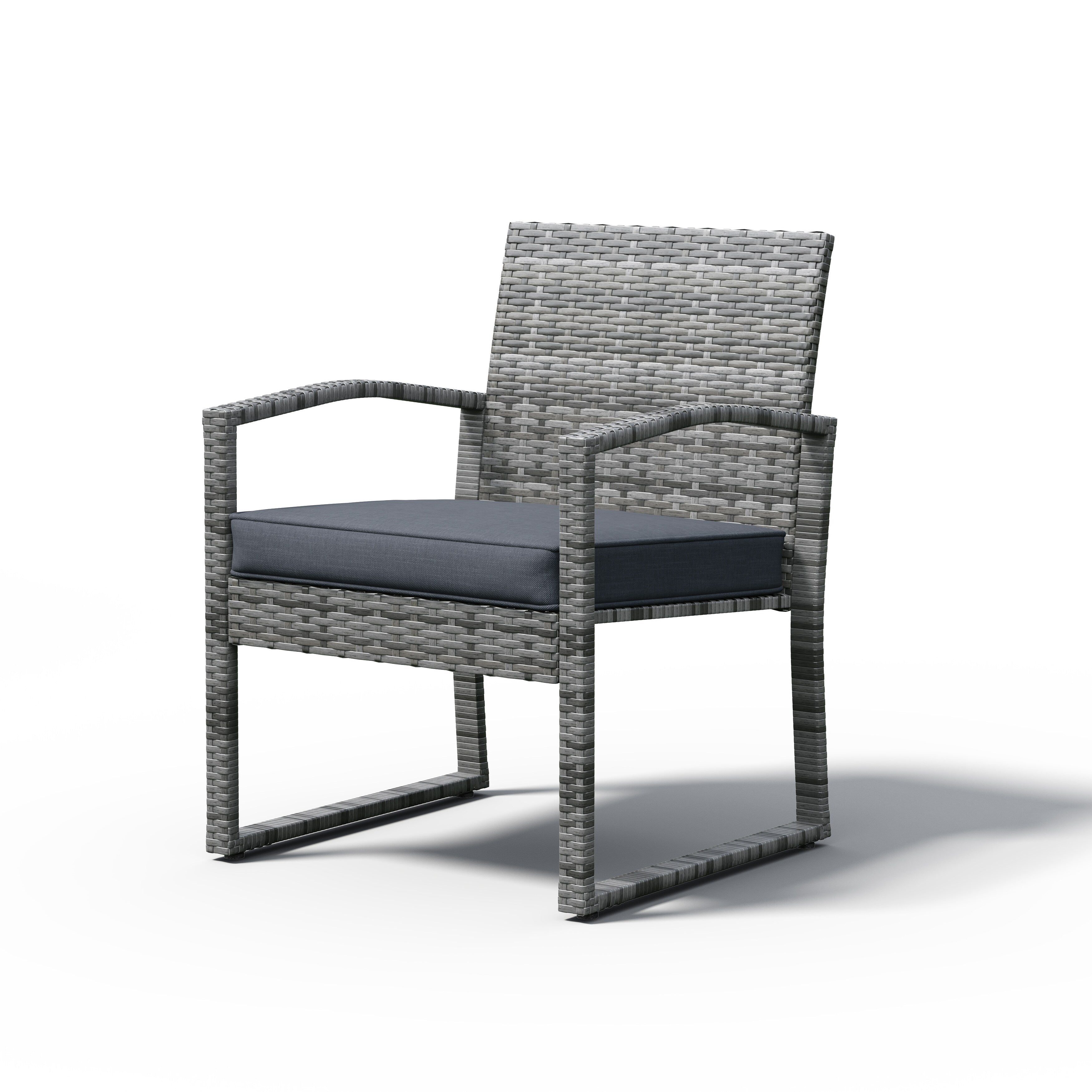 3-pc. Outdoor Cushioned Wicker Chat Set