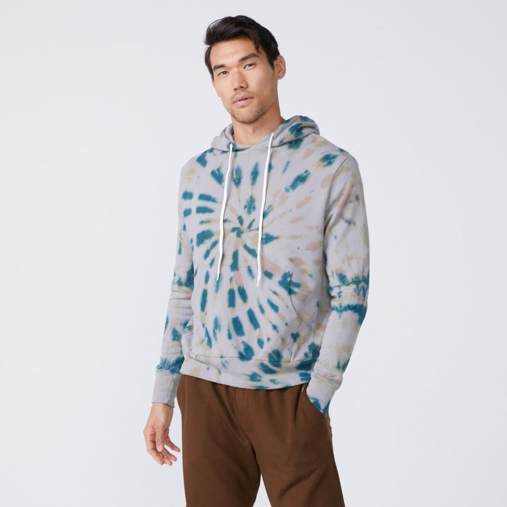 Kaleidoscope Tie Dye Slouchy Pullover Hoody