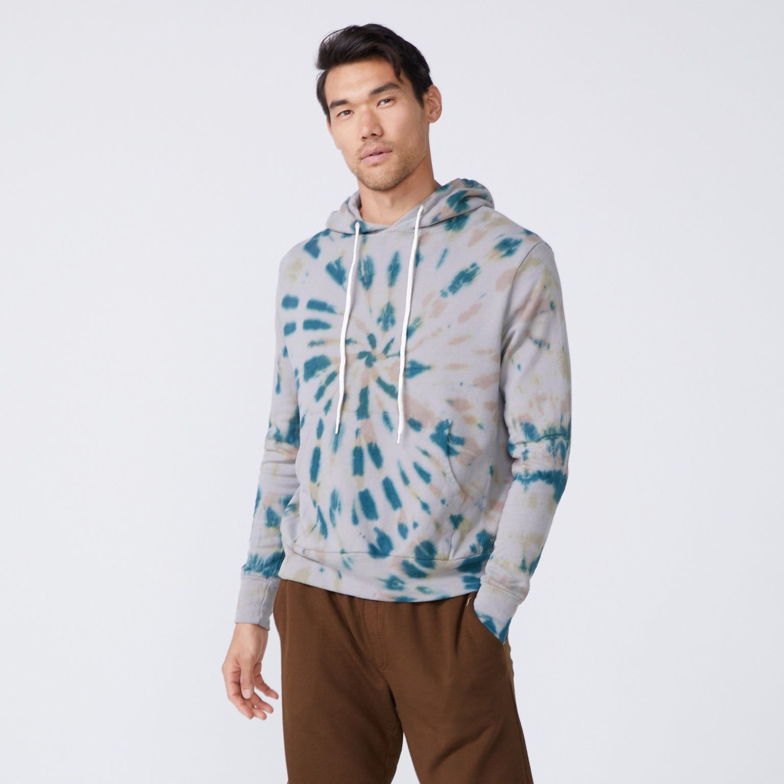Kaleidoscope Tie Dye Slouchy Pullover Hoody