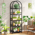 Open Bookshelf, Industrial Bookcase Storage Shelves with Metal Frame