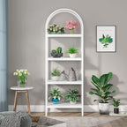 Open Bookshelf, Industrial Bookcase Storage Shelves with Metal Frame