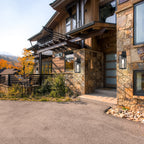 4-pack 1-Light Outdoor Wall Light with Matte Black Finish & Clear glass shade