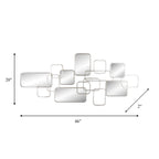 Sagebrook Home Modern Glam Mirror Wall Sculpture Decor