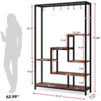 5-Tier Tall Indoor Plant Stand, 70.9 inches Plant Shelf with 10PC Hanging Hooks