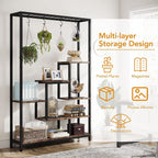 5-Tier Tall Indoor Plant Stand, 70.9 inches Plant Shelf with 10PC Hanging Hooks