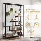 5-Tier Tall Indoor Plant Stand, 70.9 inches Plant Shelf with 10PC Hanging Hooks