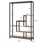 5-Tier Tall Indoor Plant Stand, 70.9 inches Plant Shelf with 10PC Hanging Hooks