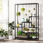 5-Tier Tall Indoor Plant Stand, 70.9 inches Plant Shelf with 10PC Hanging Hooks