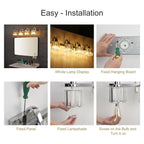 5-light Modern Crystal Bathroom Vanity Lighting Fixtures