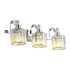 5-light Modern Crystal Bathroom Vanity Lighting Fixtures