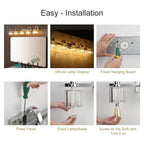 5-light Modern Crystal Bathroom Vanity Lighting Fixtures