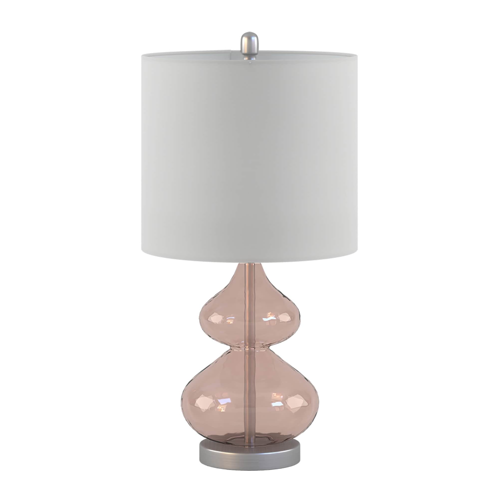 Ellipse Curved Gourd Glass Table Lamp, Set of 2