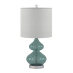 Ellipse Curved Gourd Glass Table Lamp, Set of 2