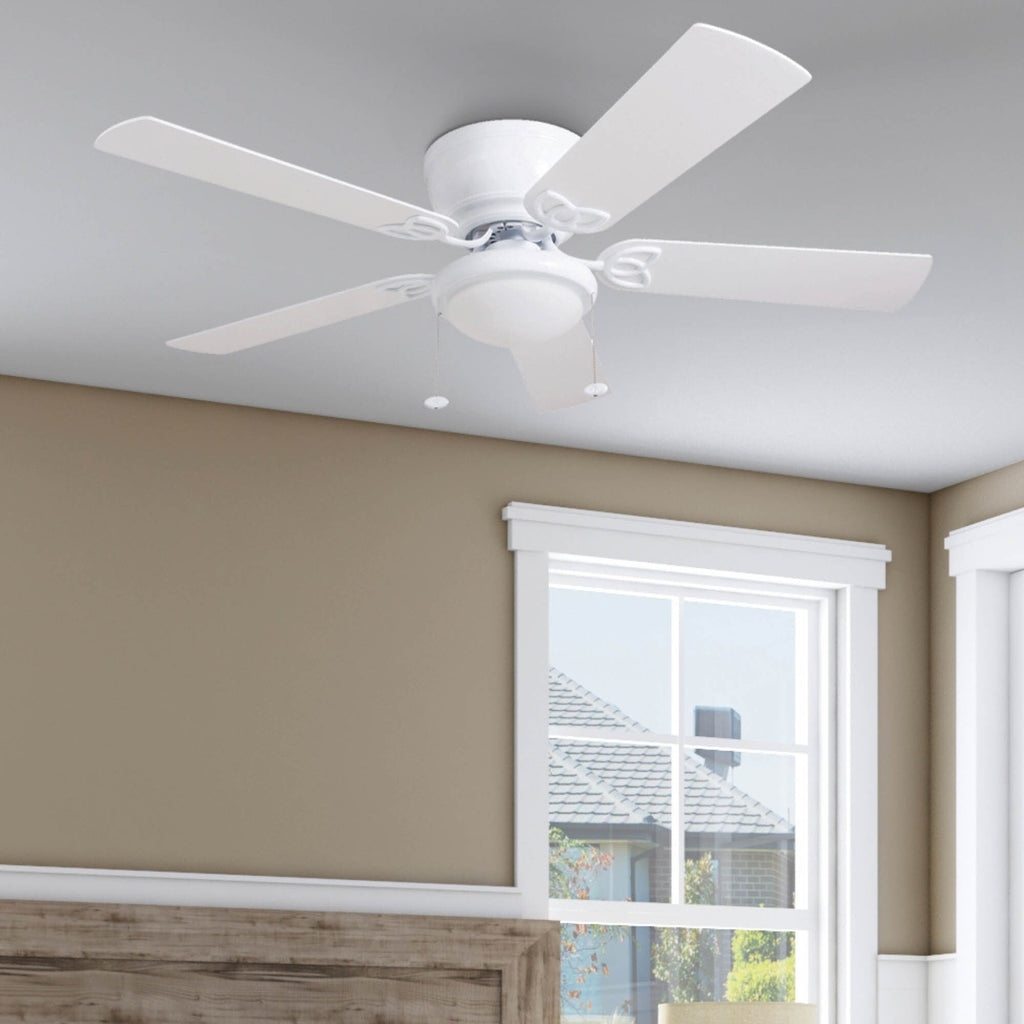 52 Prominence Home Benton Traditional Indoor LED Ceiling Fan with Light, Pull Chains